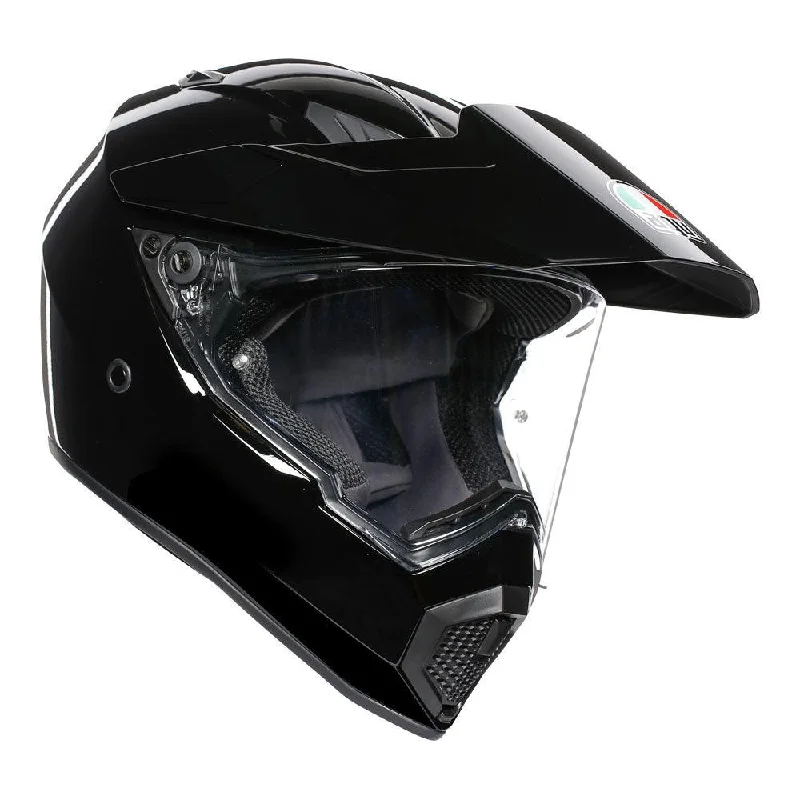 bicycle chainline efficiency-AGV AX9 MONO HELMET - BLACK