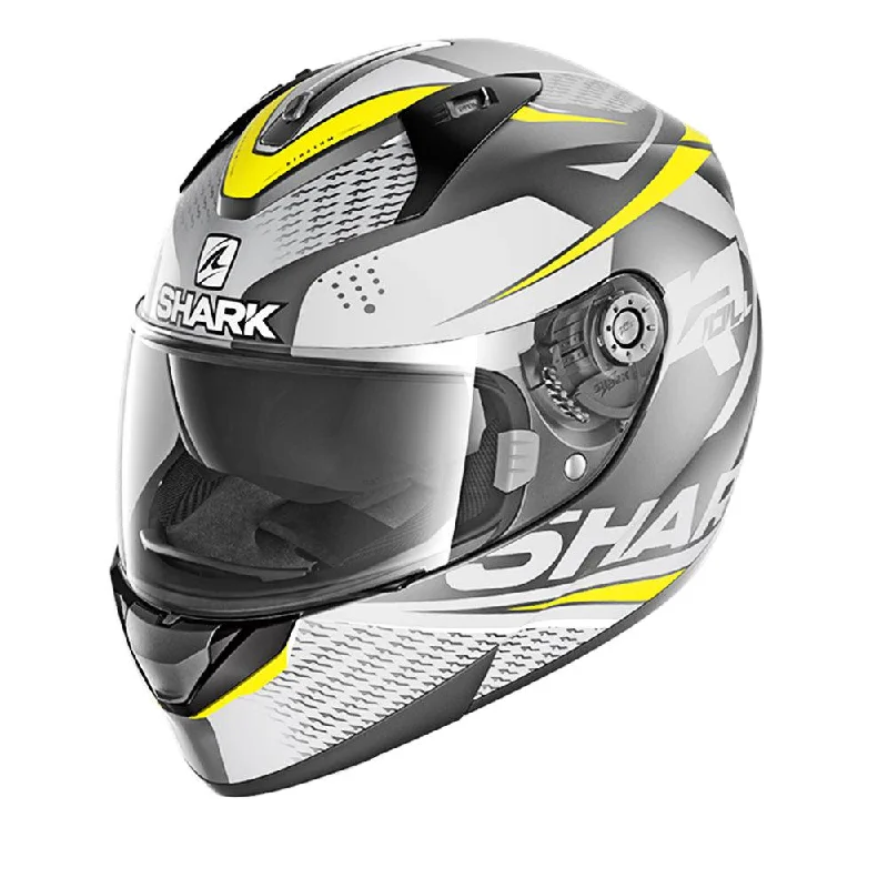 bicycle sidewall resilience-SHARK RIDILL STRATOM HELMET - ANTHRACITE/YELLOW