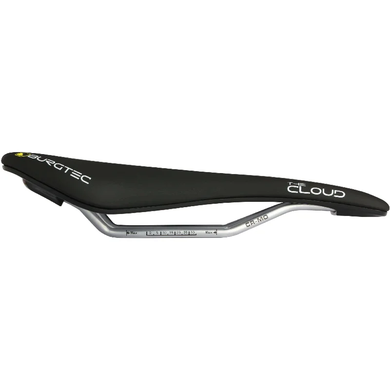 bicycle handlebar adaptability-Burgtec Cloud MK2 Saddle CroMo Rails - Black