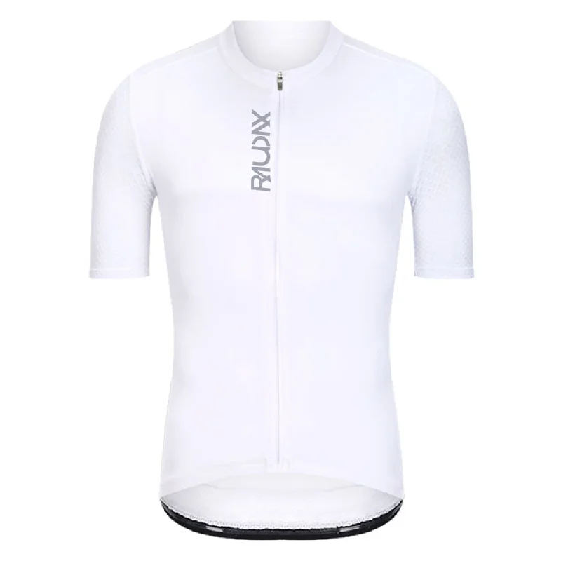 bicycle tire handling-Raudax White Cycling Jersey