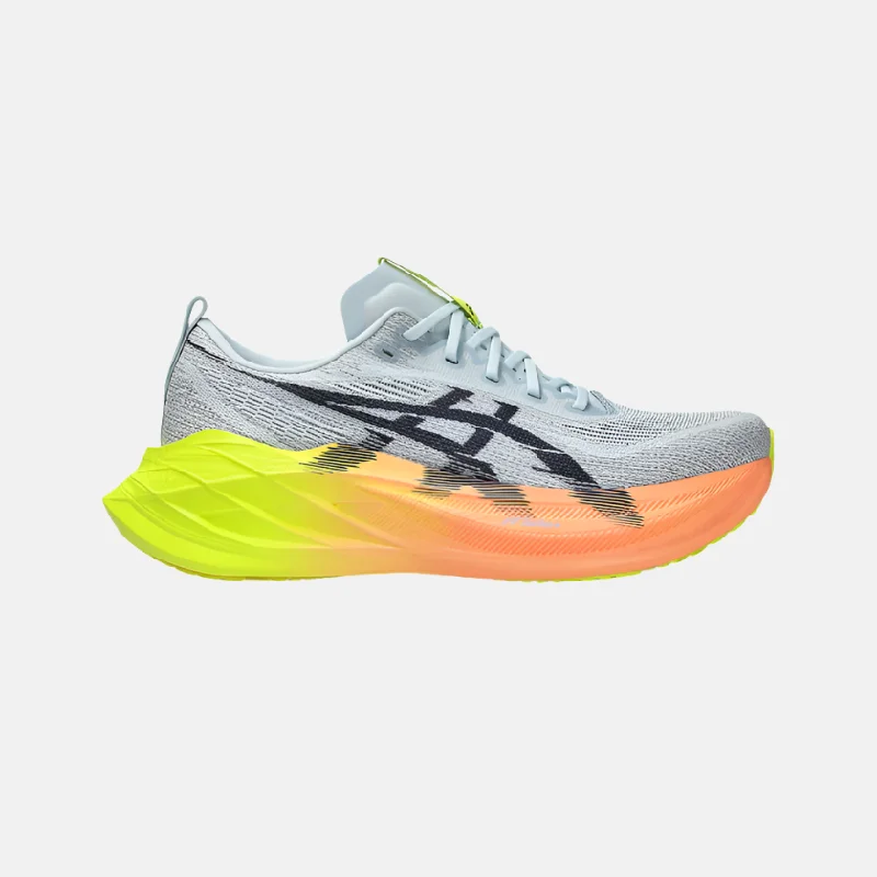 bicycle pad weight-Asics Superblast 2 Paris Unisex Running Shoes -Cool Grey/Safety Yellow