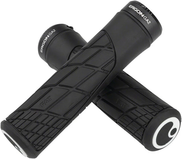 bicycle rust ergonomics-Ergon GA2 Fat Grips - Black, Lock-On