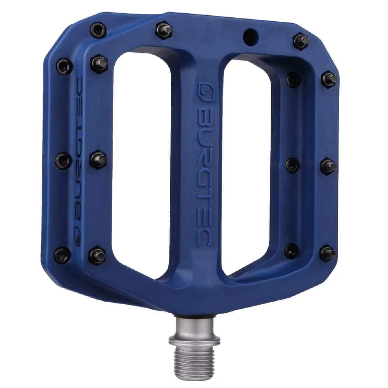 bicycle pad weight-Burgtec MK4 Composite Flat Pedals - Blue