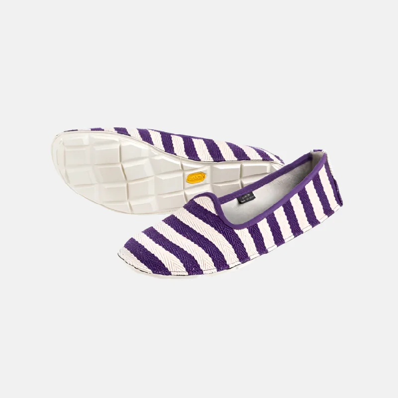 bicycle paint efficiency-Vibram OneQ Stripes Womens Casual Shoes -WhitePurple