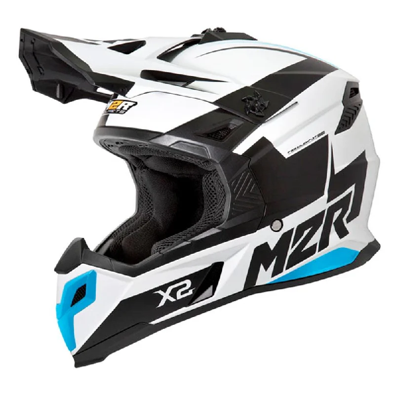 bicycle shoe efficiency-M2R X2 HELMET - INVERSE BLUE