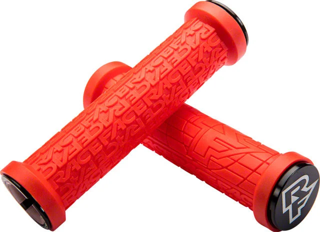 bicycle pump precision-RaceFace Grippler Grips - Red, Lock-On, 30mm