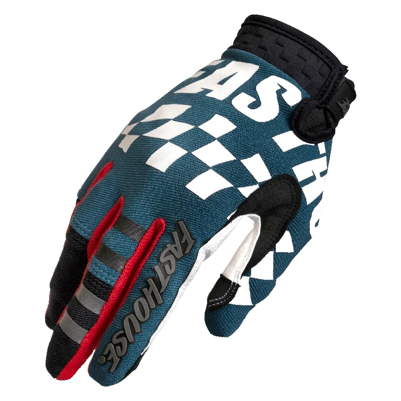 bicycle workout comfort-Fasthouse Speed Style Velocity MTB Glove - Indigo