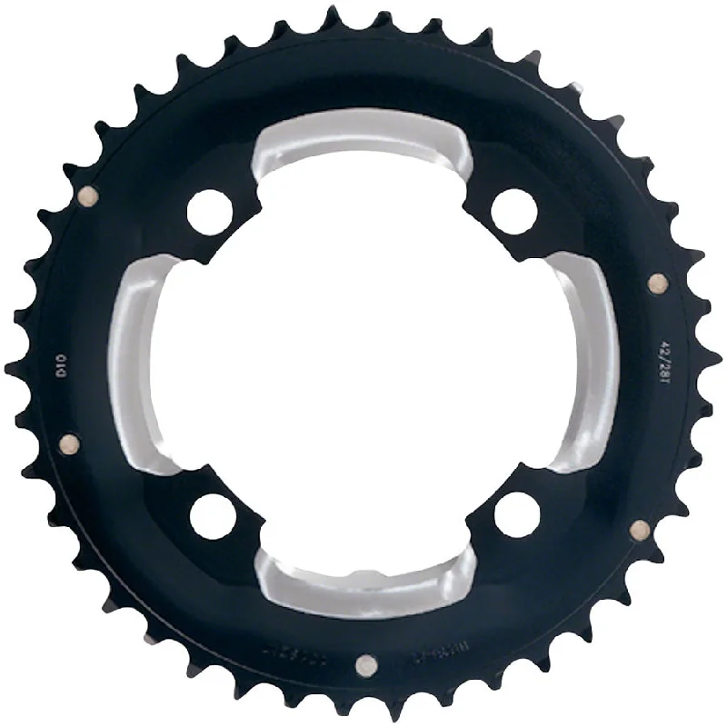 bicycle paint precision-Full Speed Ahead MTB Pro Double Chainring - 36t 104 BCD 4-Bolt Aluminum D10 BLK