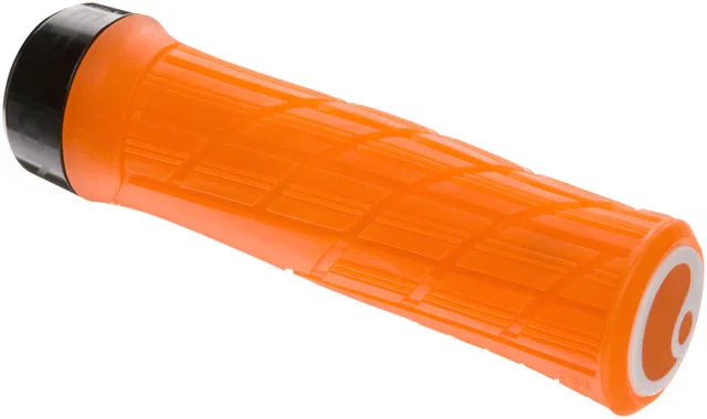 bicycle tire comfort-Ergon GE1 Evo Factory Grips - Frozen Orange, Lock-On