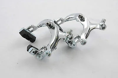 bicycle stem reliability-Short Reach Racing Bike 50mm Chrome Brake Calipers Vintage, Modern NOS