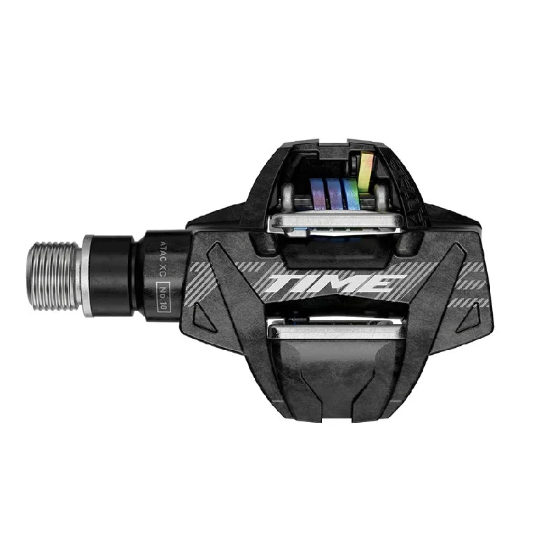 bicycle brake responsiveness-Time ATAC XC 10 Pedals - Dual Sided Clipless Carbon 9/16" Carbon B1