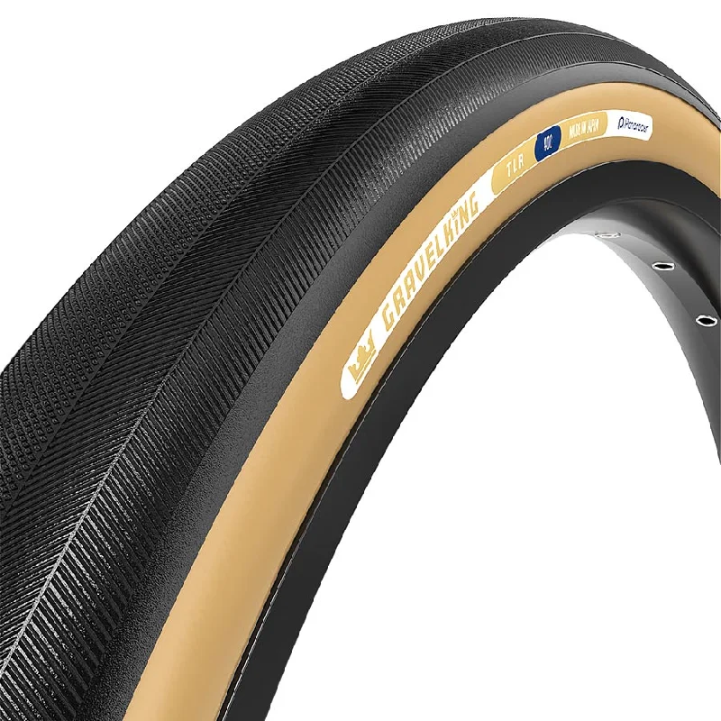 bicycle shoe weight-Panaracer GravelKing Slick Tire - 700 x 40 Tubeless Folding Black/Brown