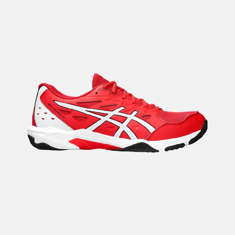 bicycle pedal smoothness-Asics GEL-ROCKET 11 Men's Badminton Shoes -Classic Red/White