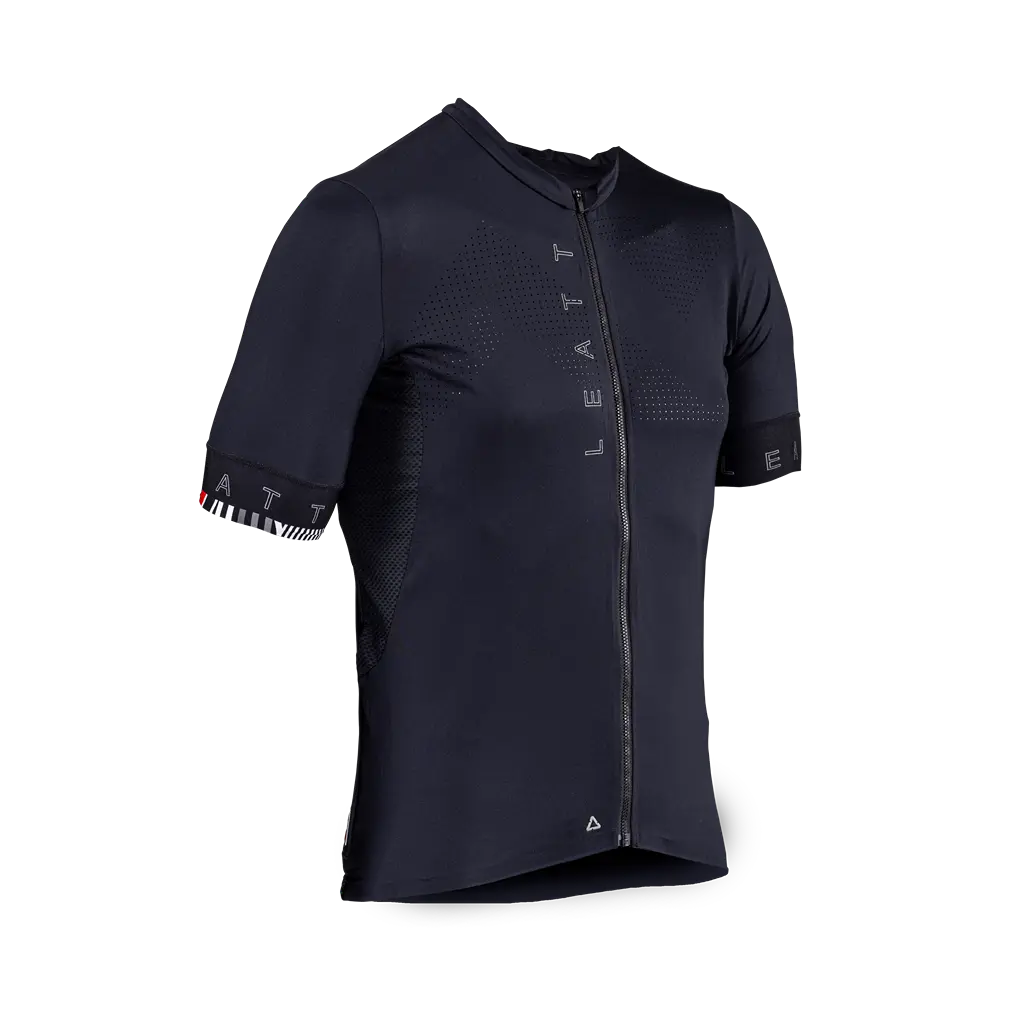 bicycle frame precision-Leatt Endurance 5.0 Short Sleeve MTB Jersey - Black - 2024