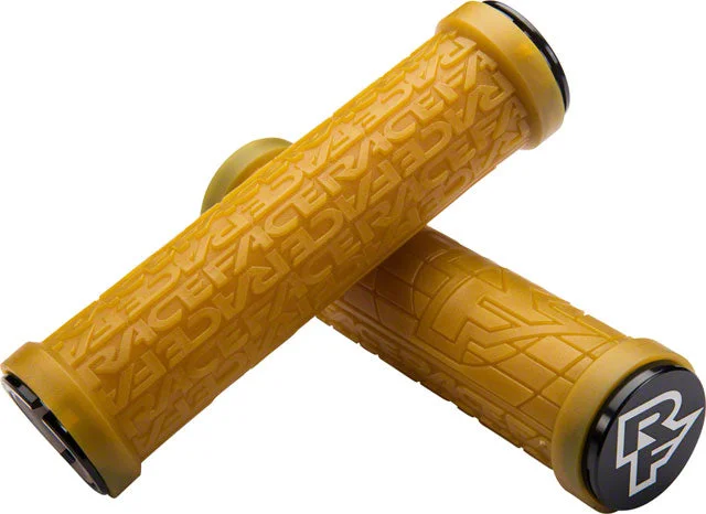 bicycle pad responsiveness-RaceFace Grippler Grips - Gum, Lock-On, 30mm