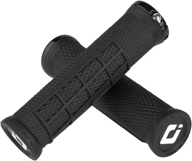 bicycle valve capacity-ODI Elite Flow Grips - Black, Lock-On